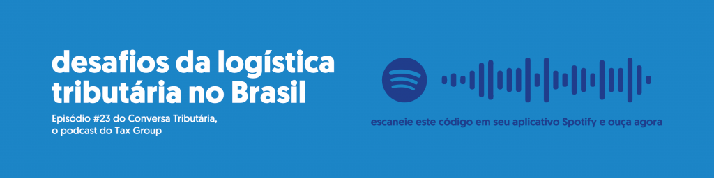 banner para podcast sobre logística tributária