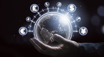 imposto mínimo global: planeta com moedas