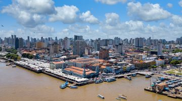 zona franca de manaus: porto da cidade de Manaus.