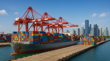 Drawback integrado: imagem de portos e containers referente ao sistema