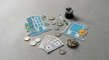 captação de recursos - imagem, com moedas e dinheiro